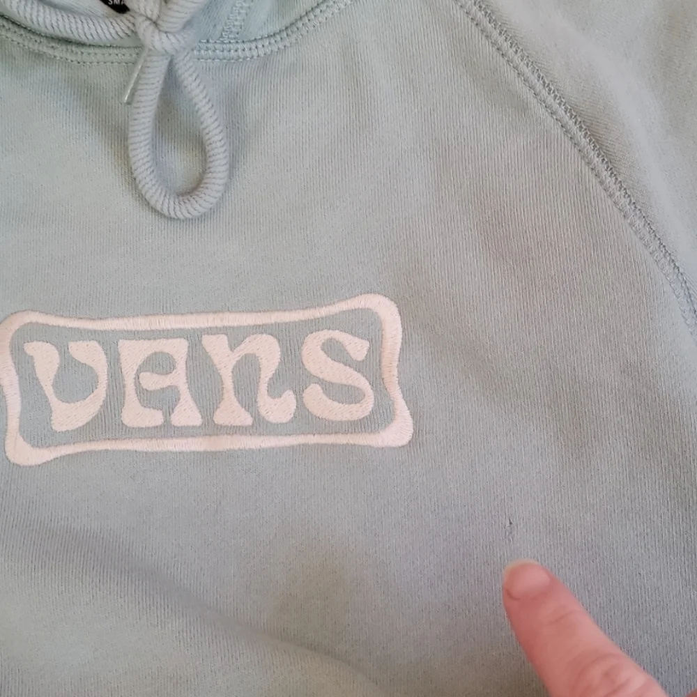 Vans Off the Wall mint pastel green Hoodie - Picture 3 of 4